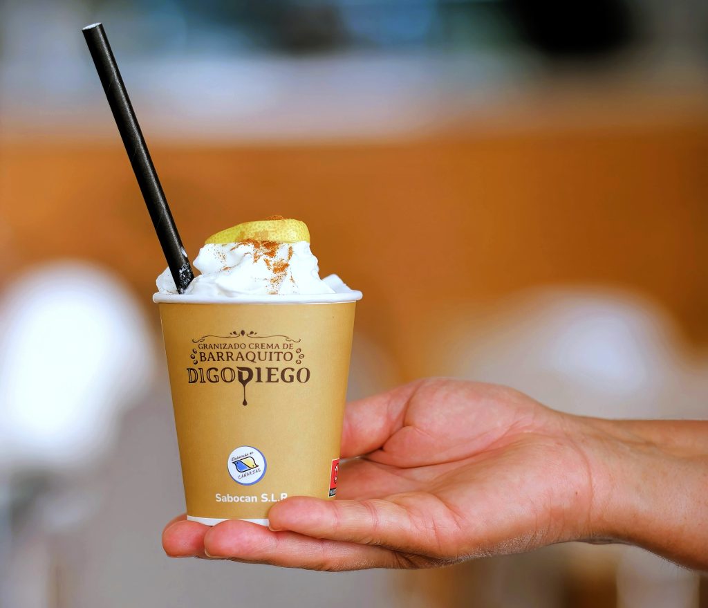 Vaso para llevar granizado barraquito
